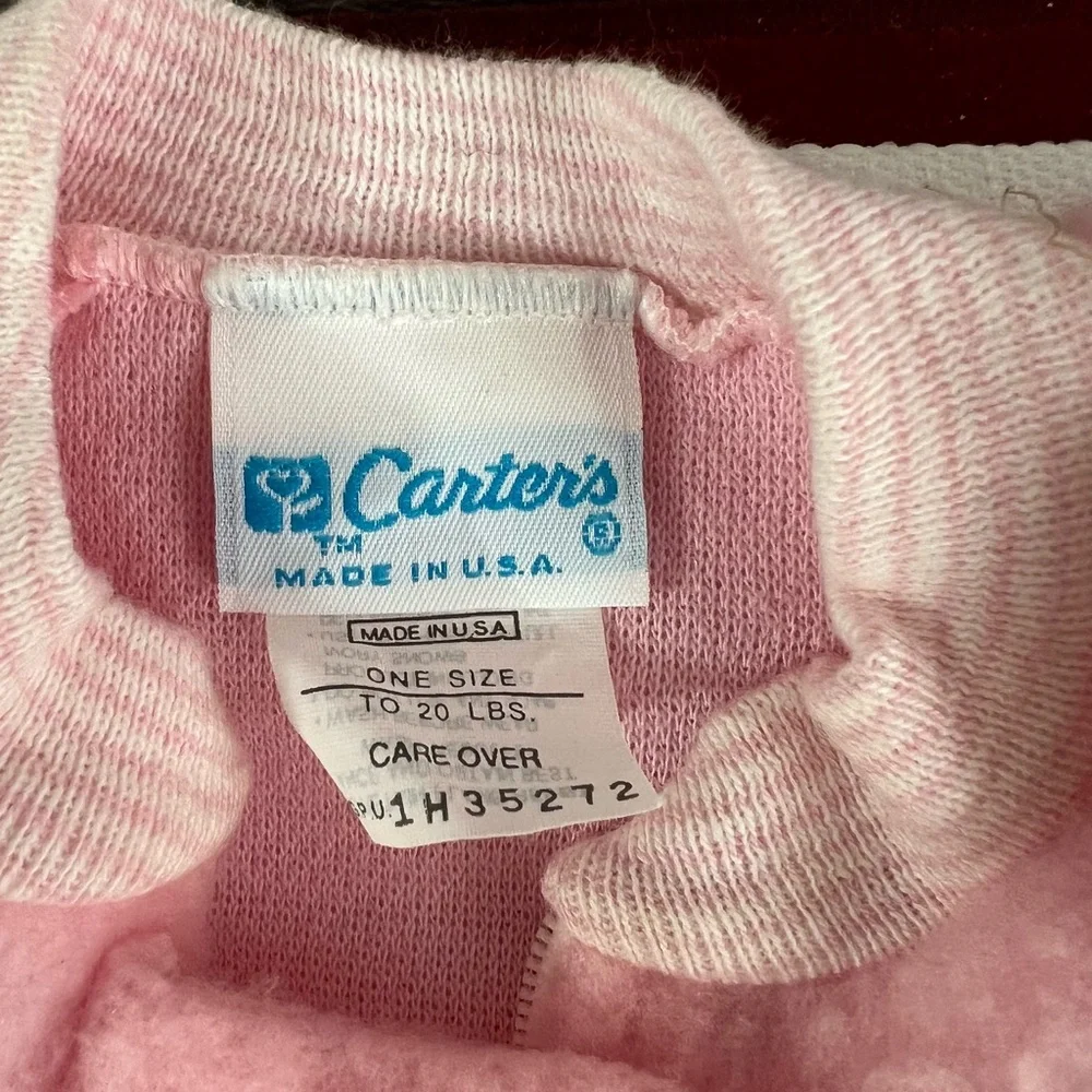 Vintage Carters one‎ piece bunting bunny design